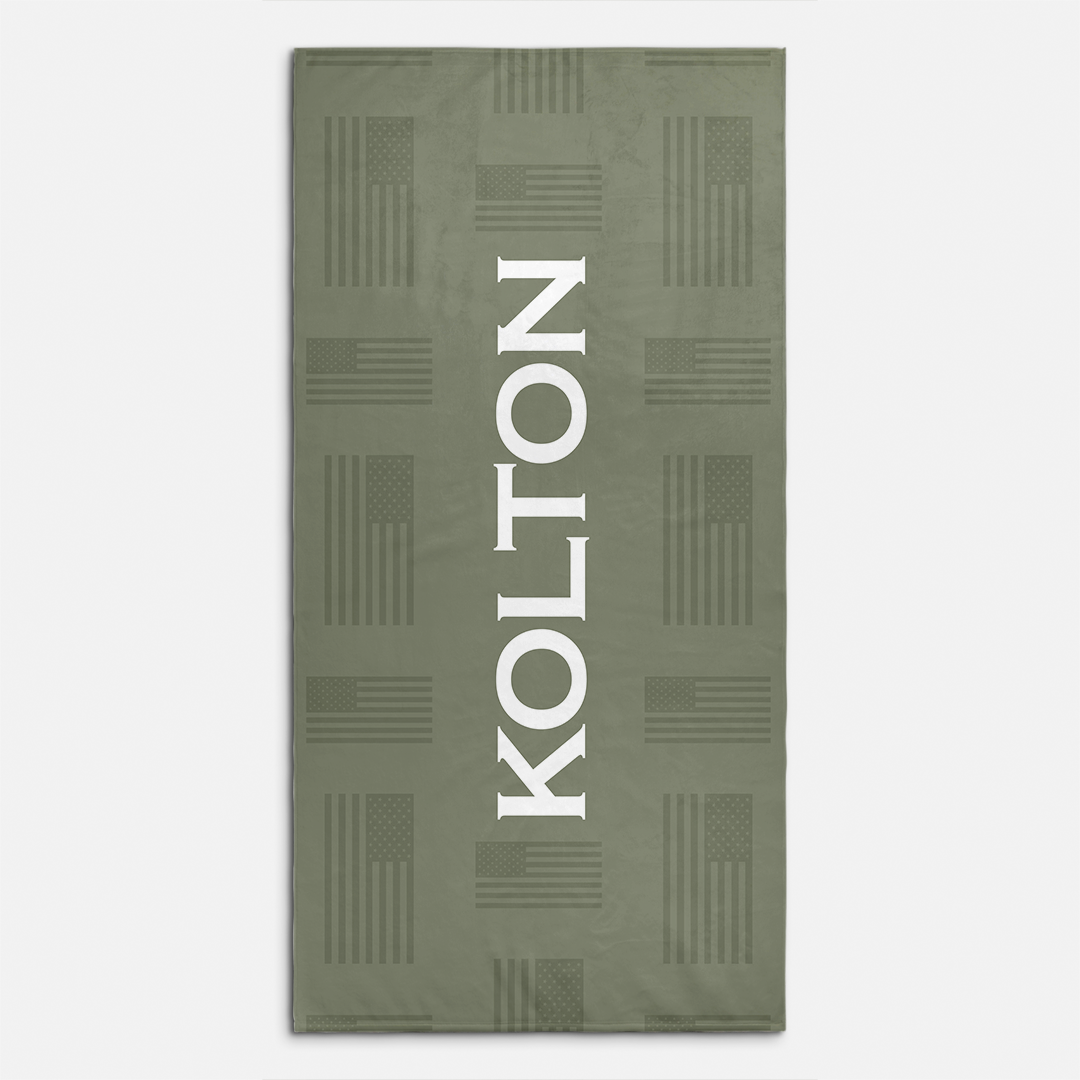Kolton Personalized Beach Towel