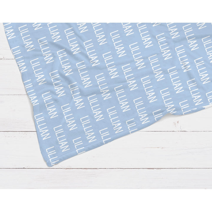 Lillian Blue Personalized Minky Blanket-Blanket-Laree + Co.