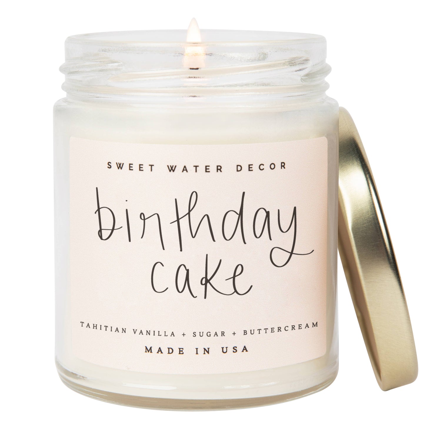 Birthday Cake 9 oz Soy Candle - Home Decor & Gifts