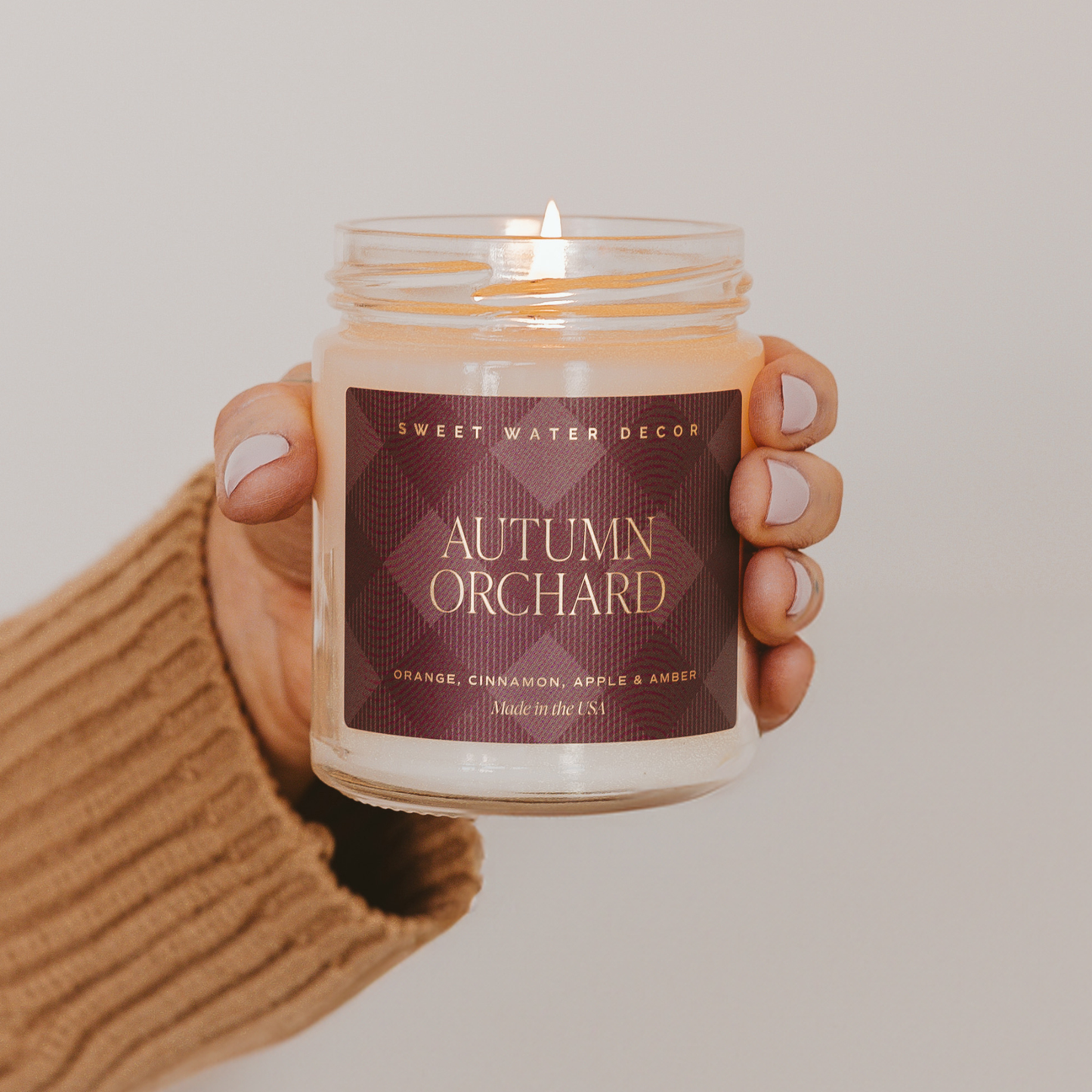 Autumn Orchard 9 oz Soy Candle - Fall Home Decor, Gift