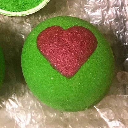 Grinchy Green Apple Bath Bomb