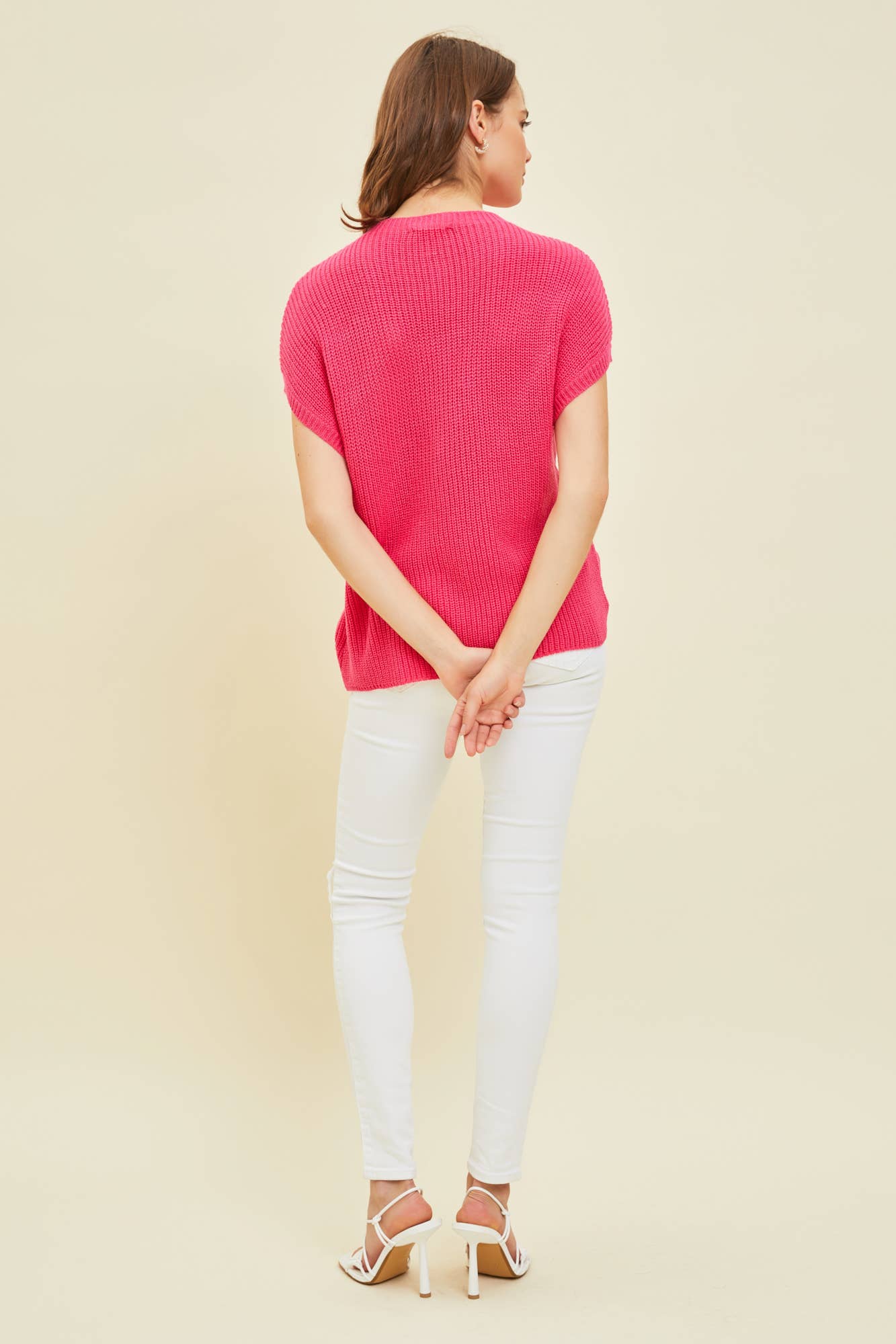 Essential Short-Sleeved Sweater Top