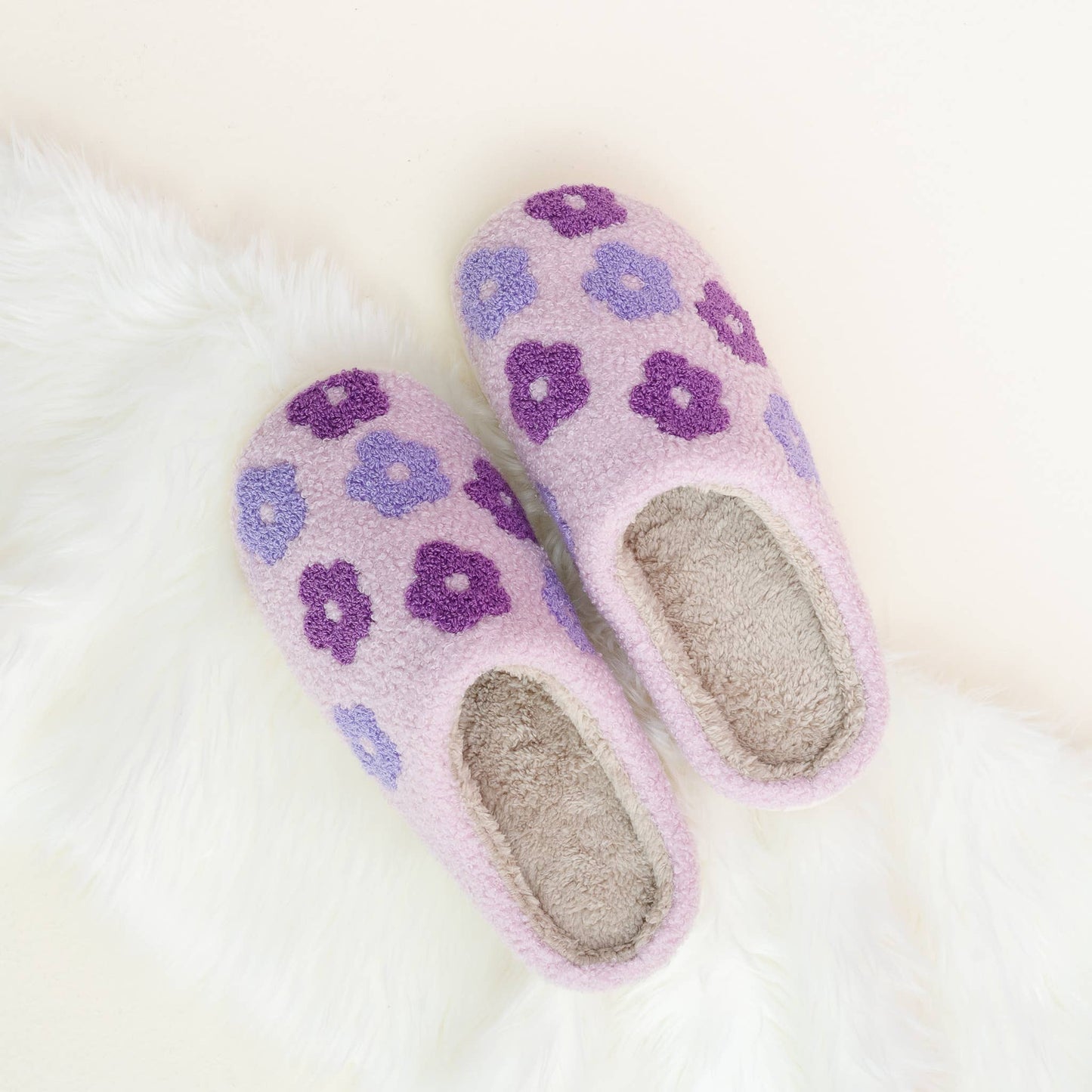 Flower Fuzzy Slippers