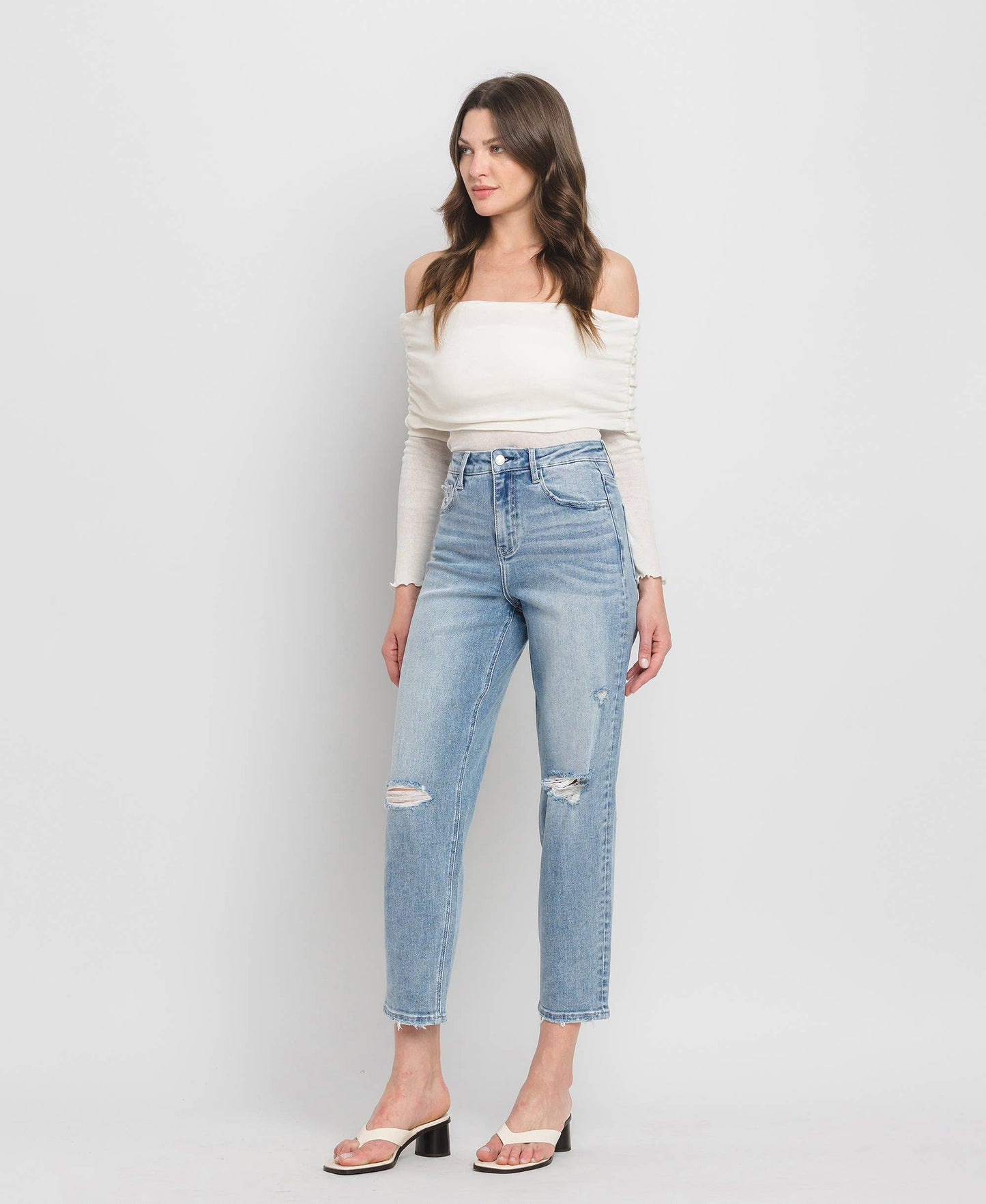 SUPER HIGH RISE BARREL JEANS