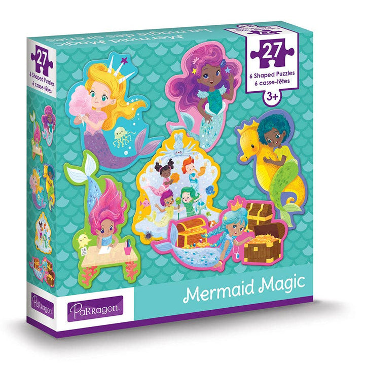Mermaid Magic Set of 6 Shaped Kids Puzzles