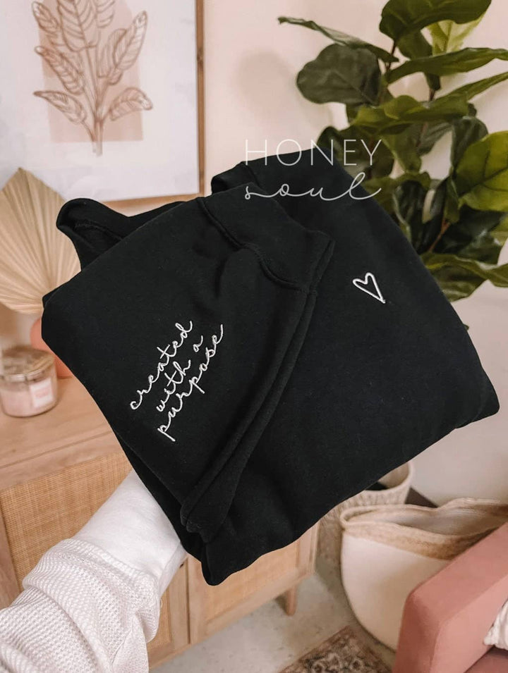 Created With A Purpose Embroidered Sweatshirt