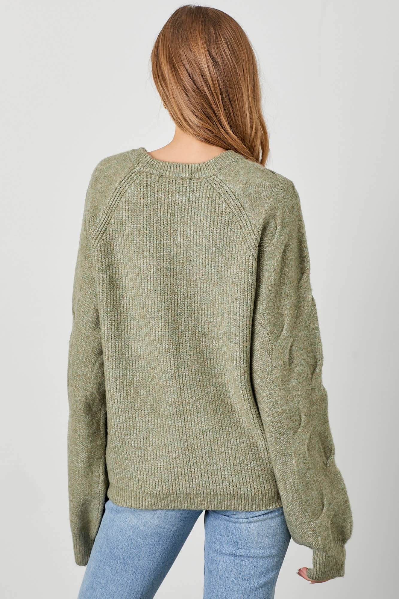 SPECKLED KNIT PULLOVER SWEATER