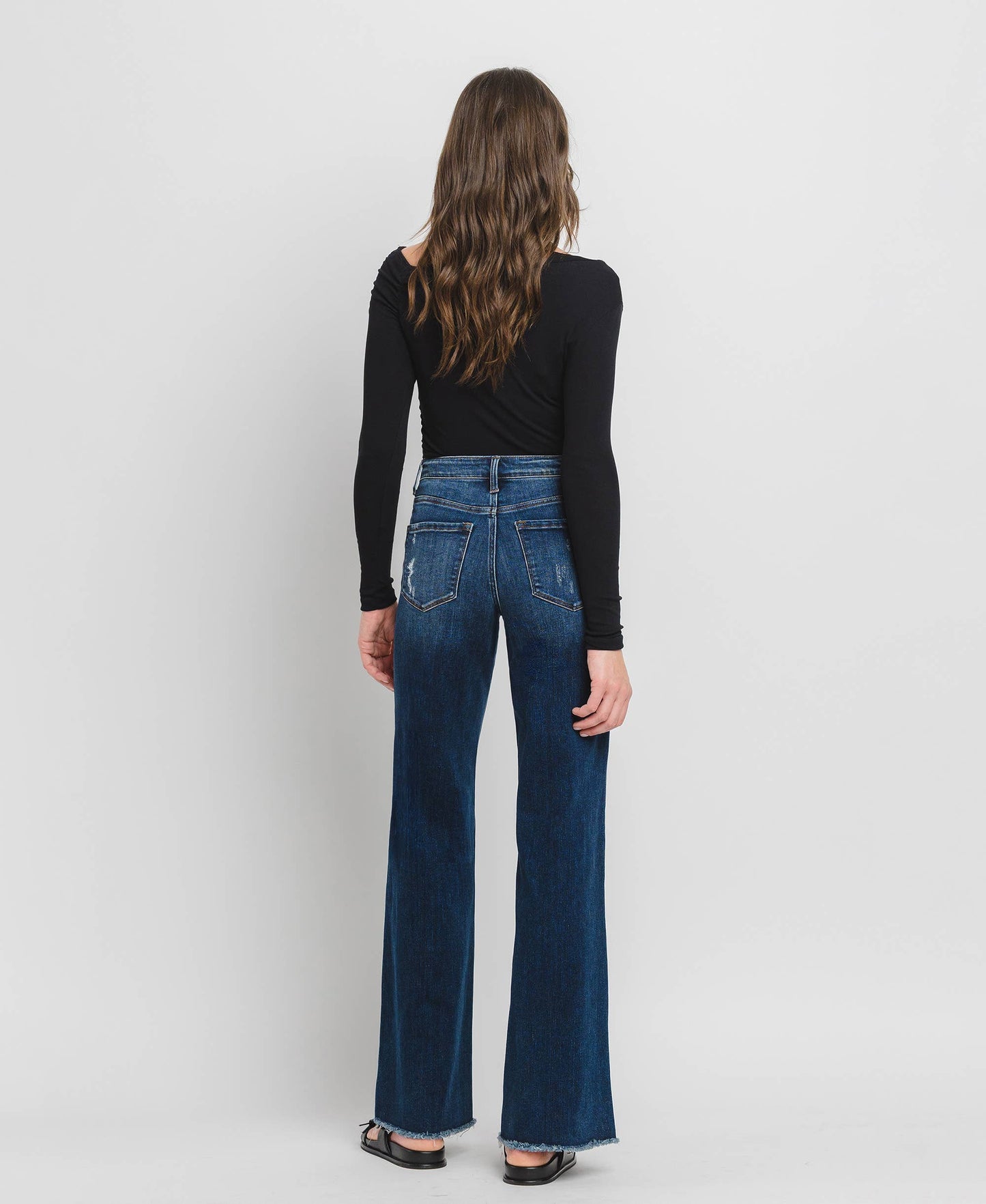 HIGH RISE WIDE LEG JEANS