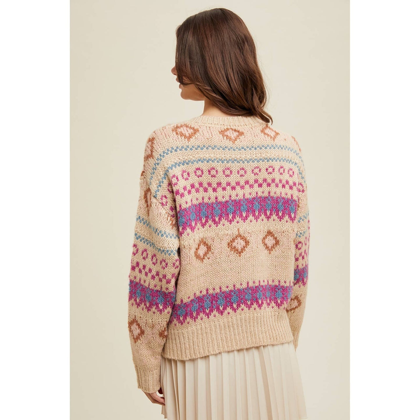 FAIR ISLE SWEATER CARDIGAN