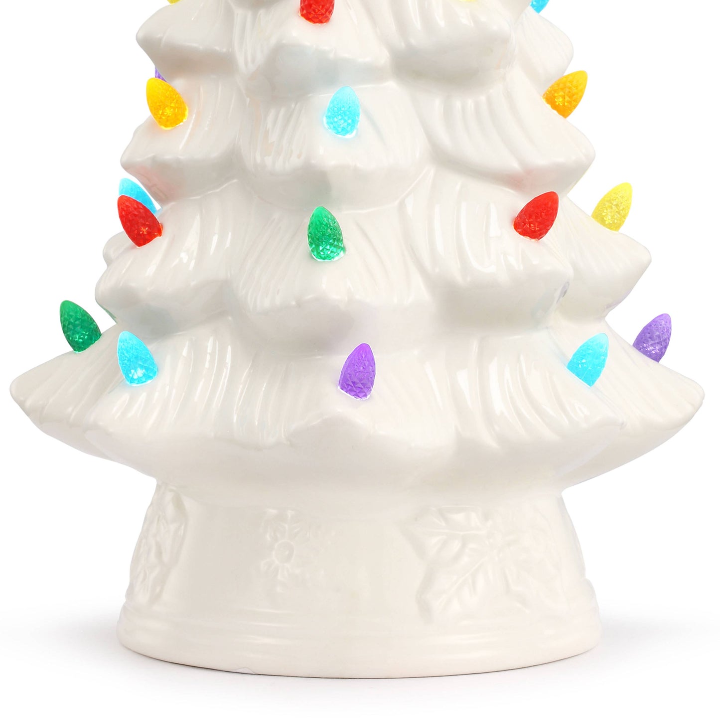 12" Nostalgic Tree - White