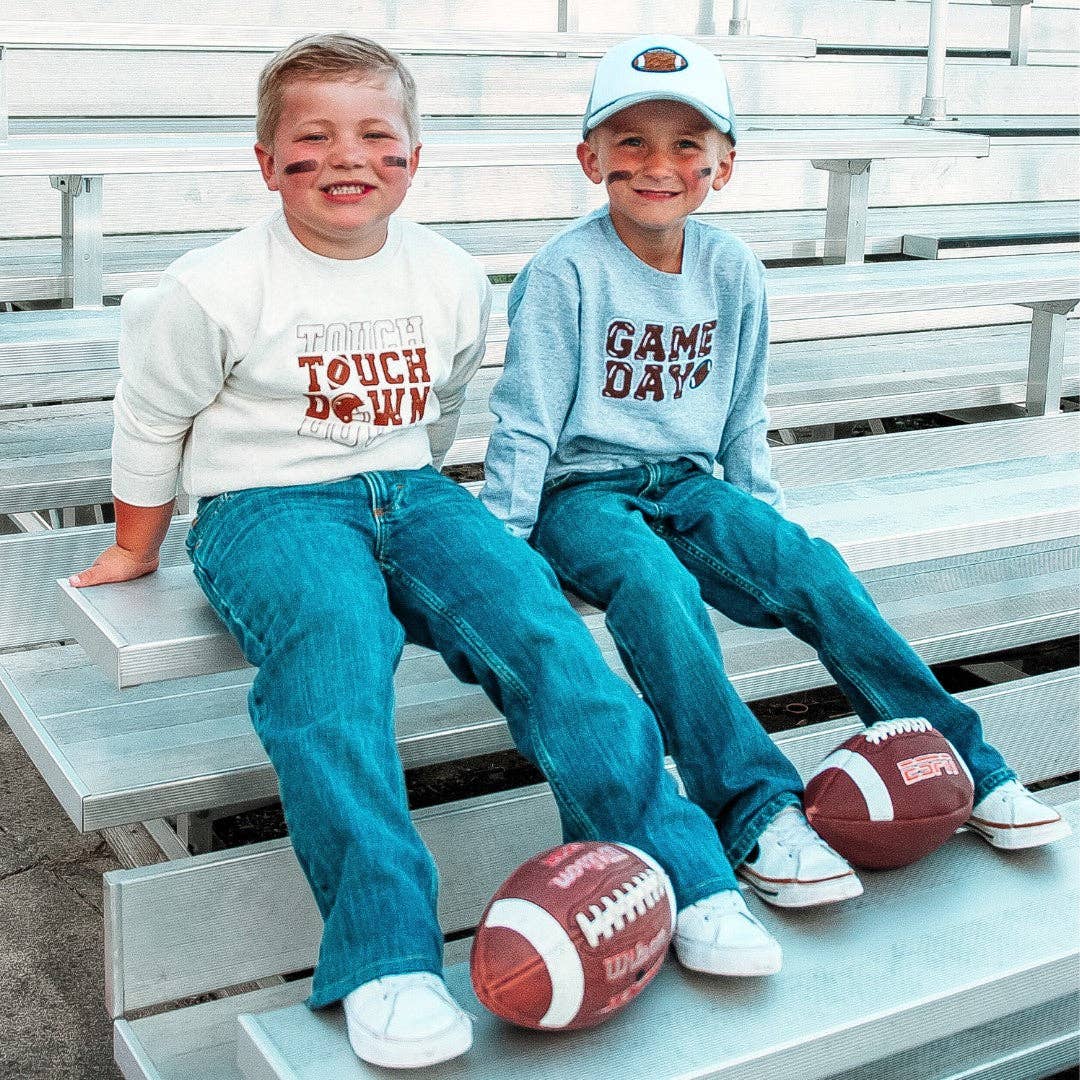 Game Day Patch Sweatshirt - Kids Football Crewneck