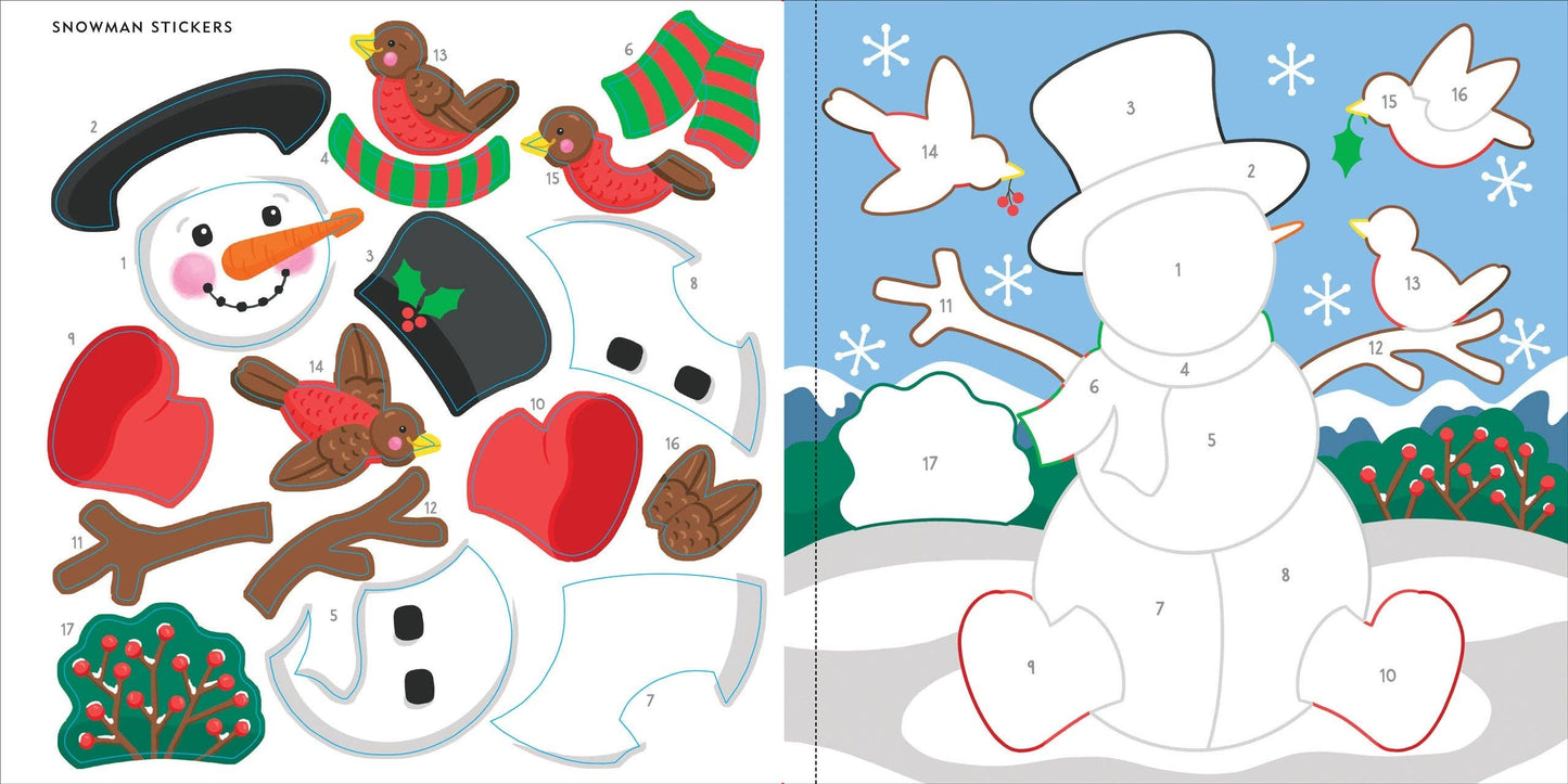 Christmas First Color by Sticker Book