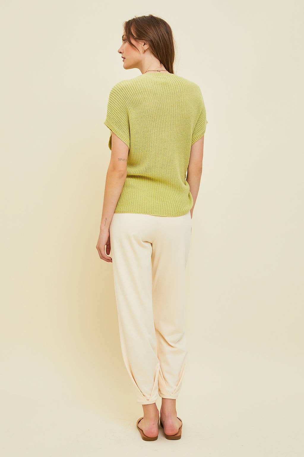Essential Short-Sleeved Sweater Top