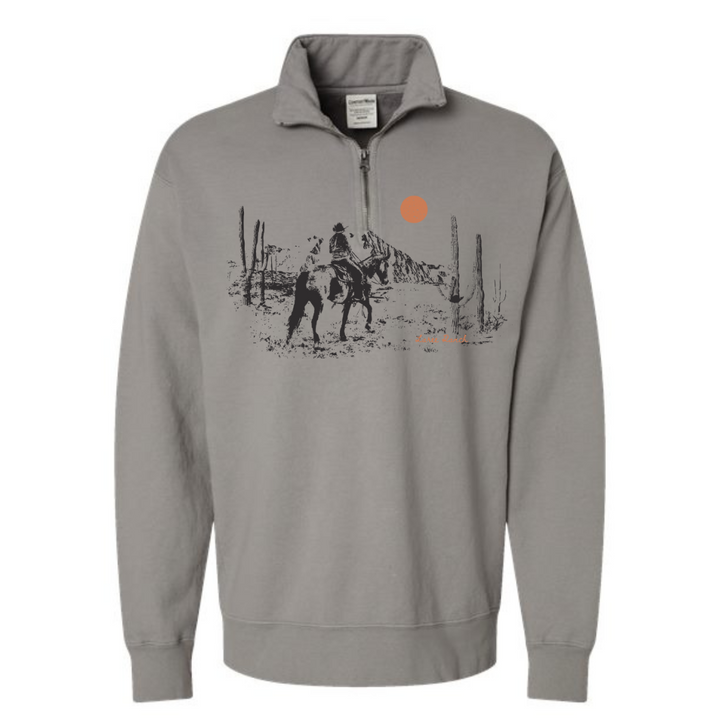 Saddle Up and Ride Adult Quarter Zip | Laree Ranch