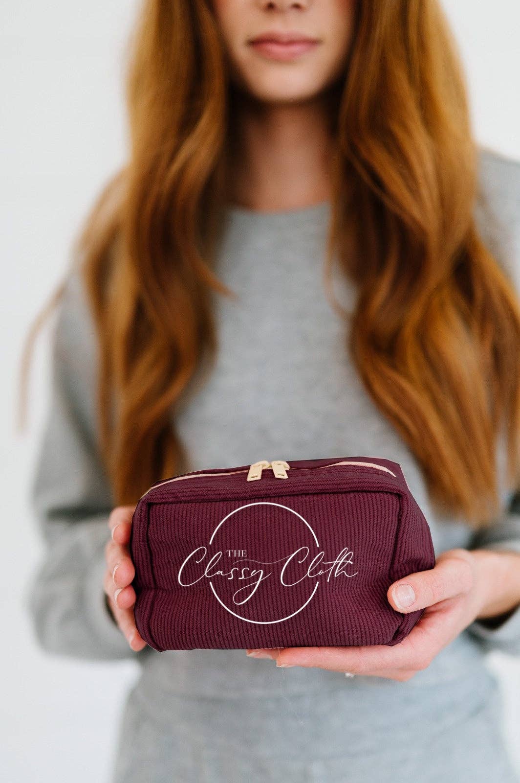 Corduroy Makeup Bag