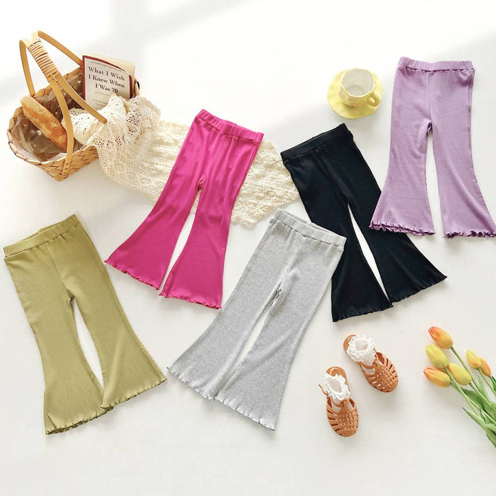 Girls Stretch Flared Bell Pants