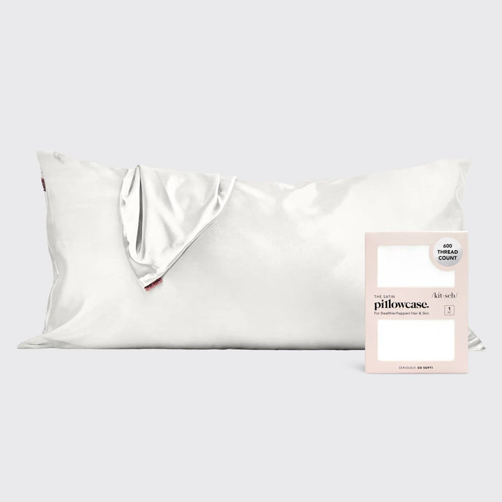 Satin King Pillowcase - Ivory