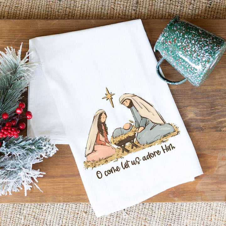 Nativity Tea Towel