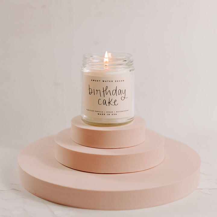 Birthday Cake 9 oz Soy Candle - Home Decor & Gifts