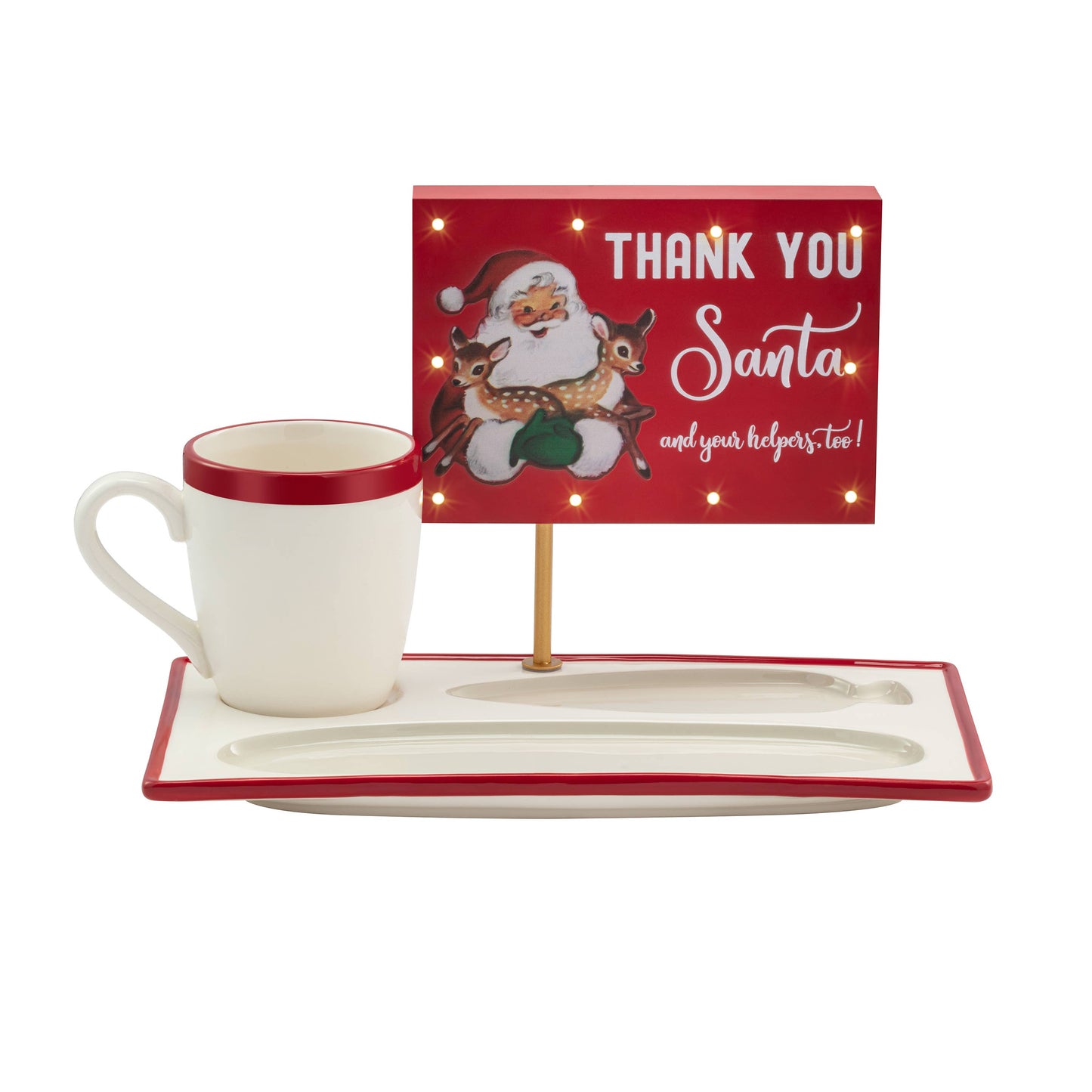 Santa Milk and Cookie Tray