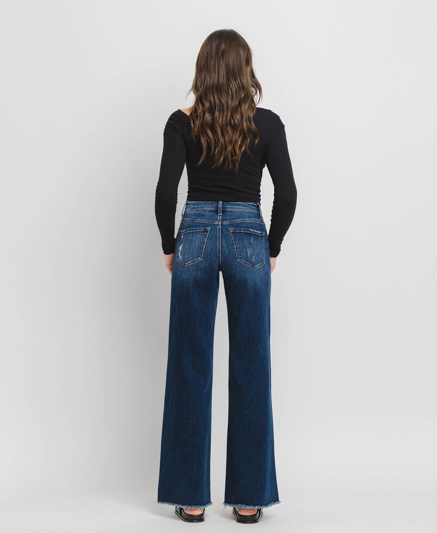 HIGH RISE WIDE LEG JEANS