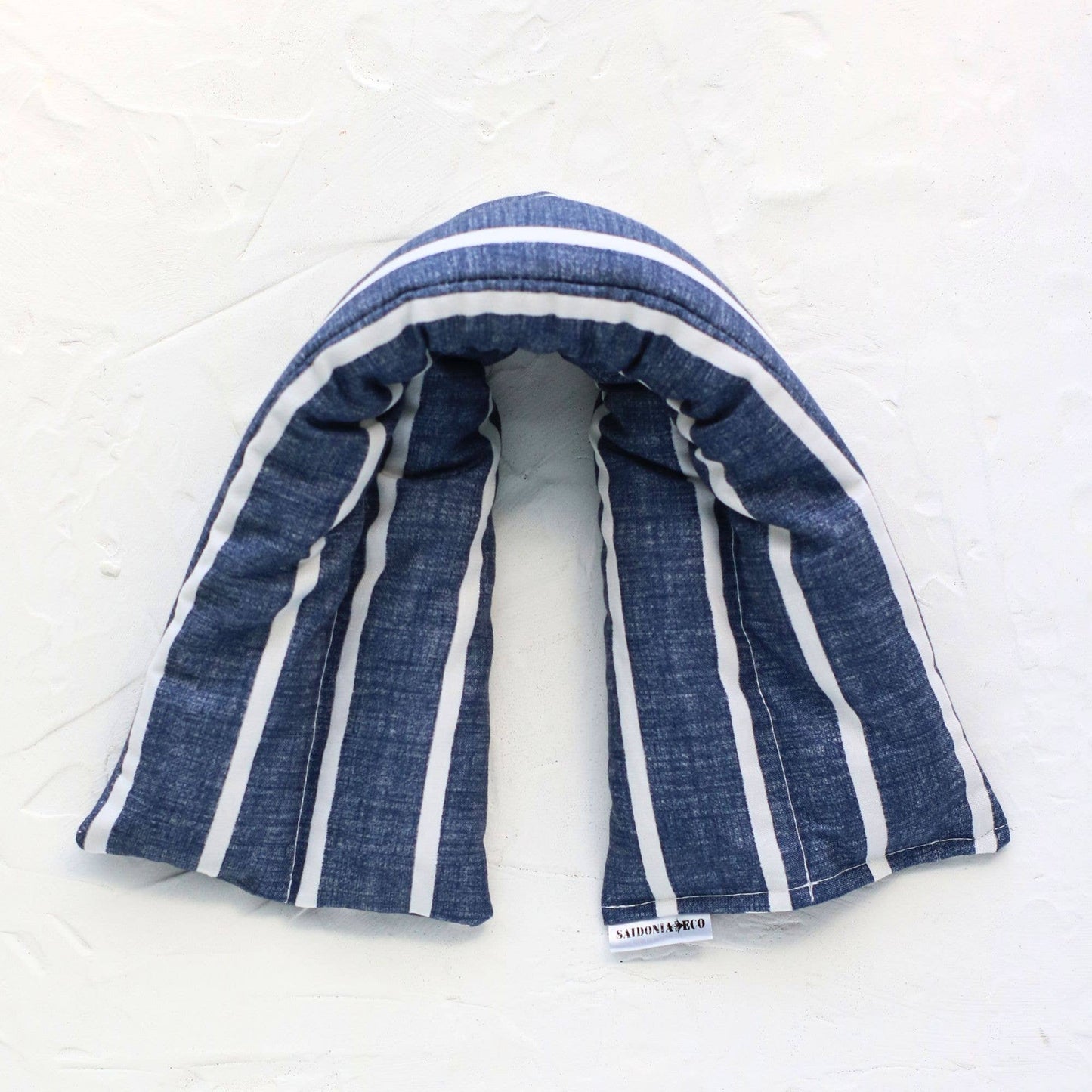 Microwave Heating Neck & Shoulder Wrap - Ocean Blue Stripes