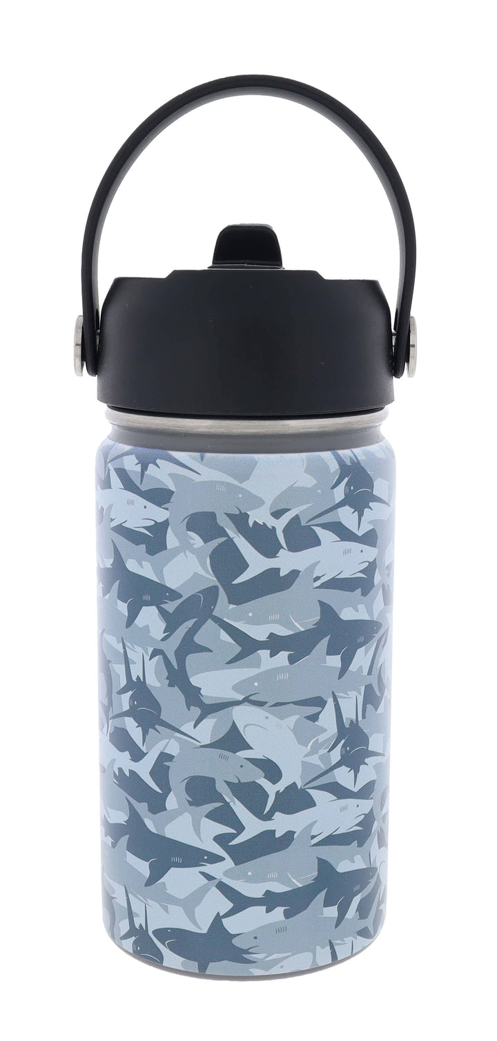 A Shiver of Sharks 12 Oz. Bottle With Straw Cap