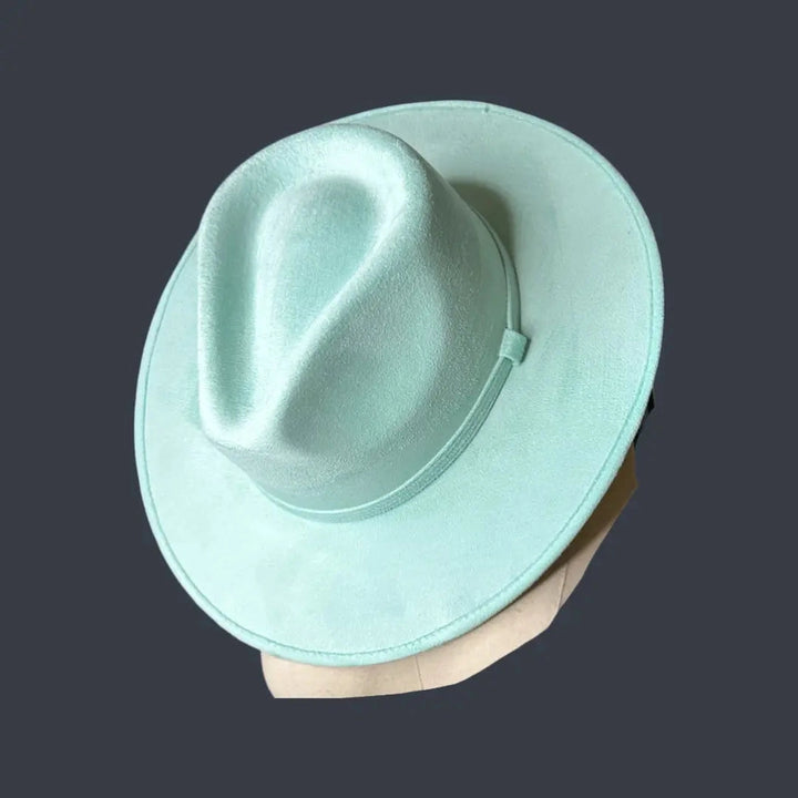 Tiffany Blue Suede Hat