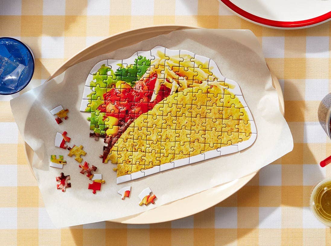 Taco 100 Piece Shaped Food Puzzle