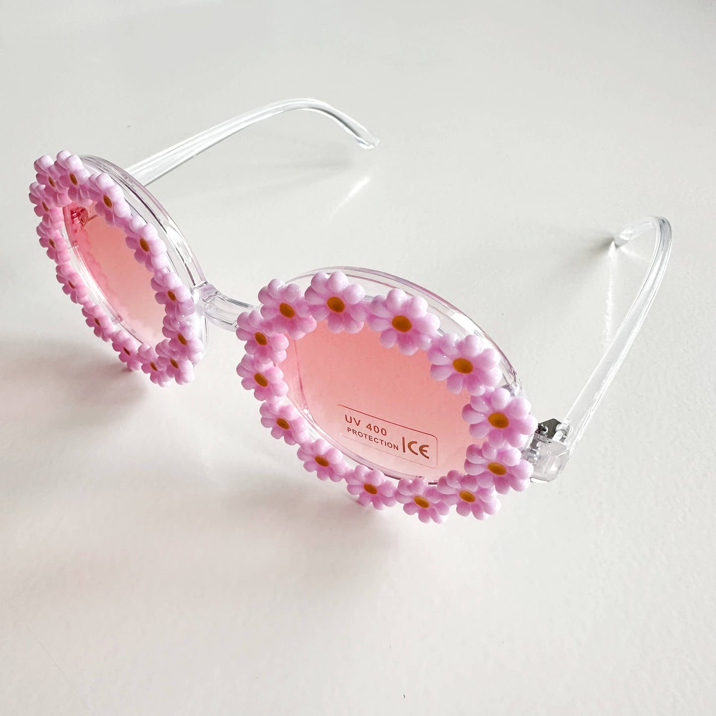 Sunglasses for Kids (Daisy Pink) Flower Frame