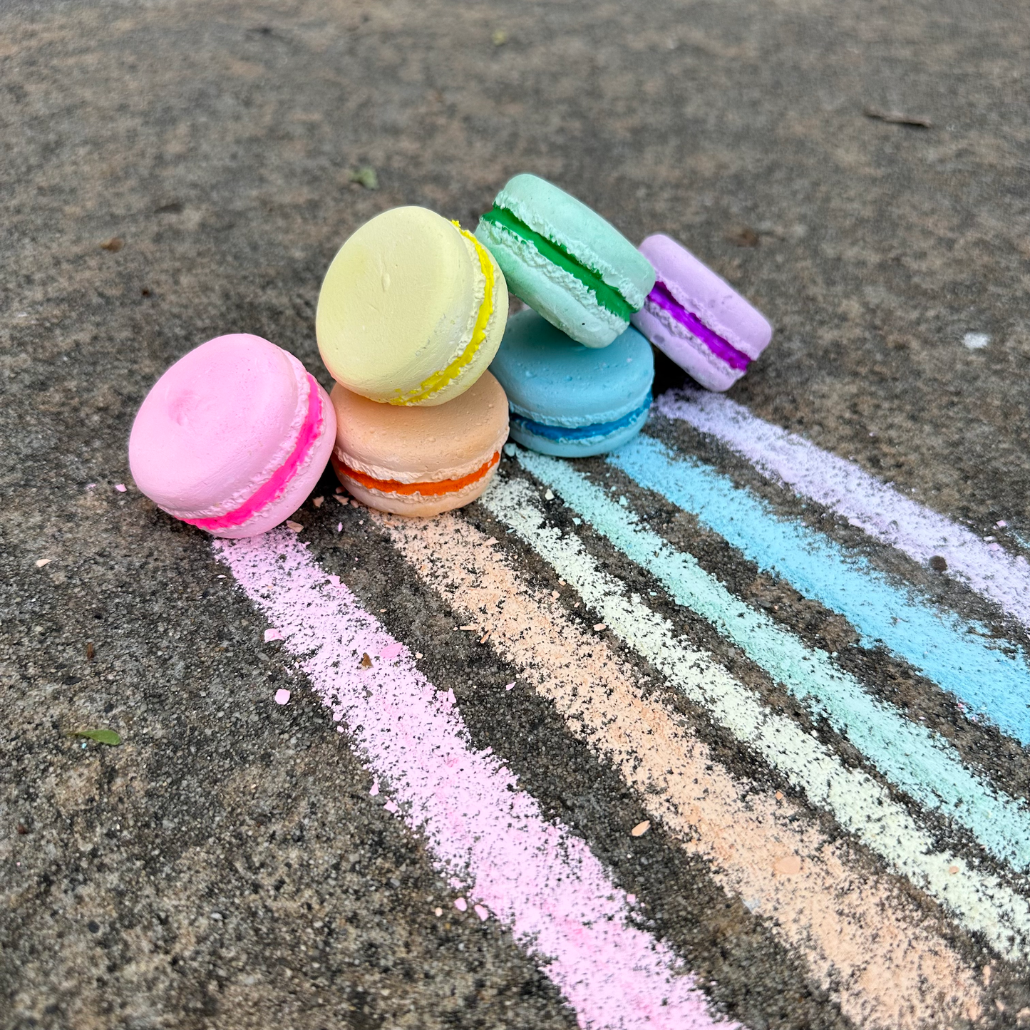 Petite Macaron Handmade Sidewalk Chalk