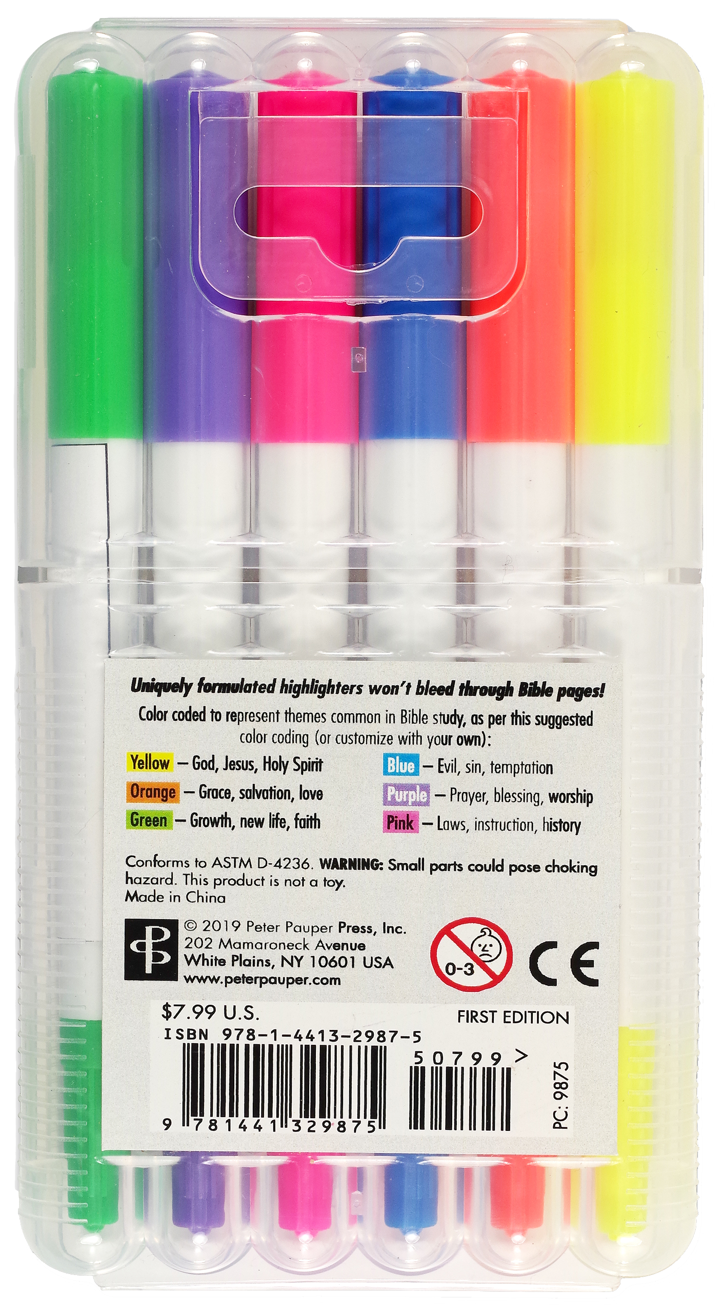 Bible Dual-Tip Highlighters (6-piece Set)