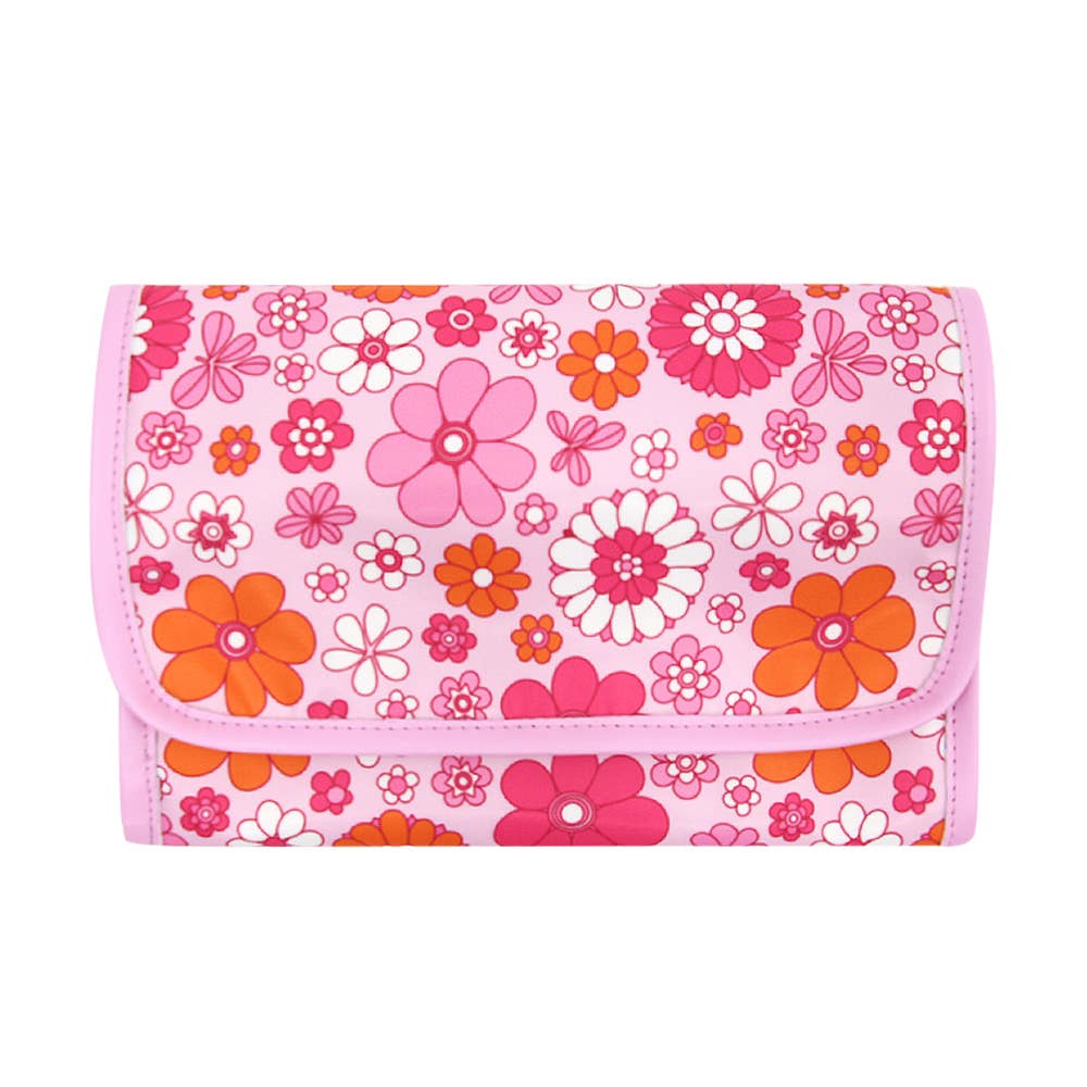 Karma Collection Floral Travel Jewelry Roll Bag Holiday Gift