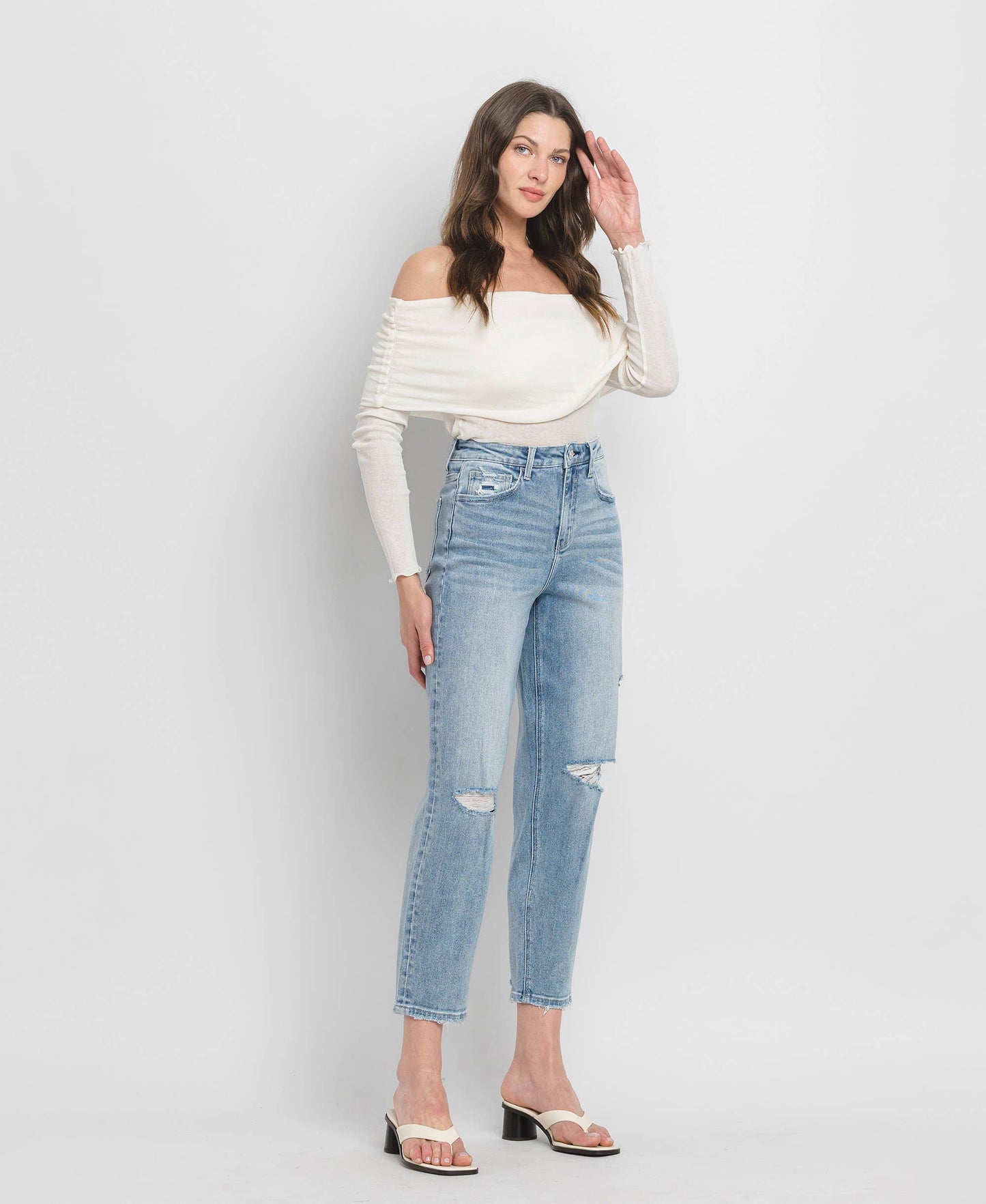 SUPER HIGH RISE BARREL JEANS