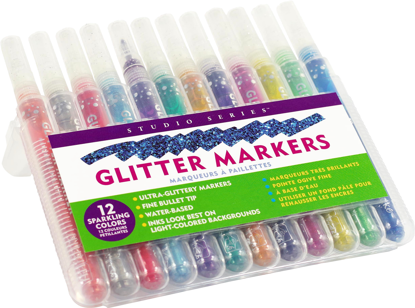 Studio Series Glitter Marker Set (twelve-piece set)