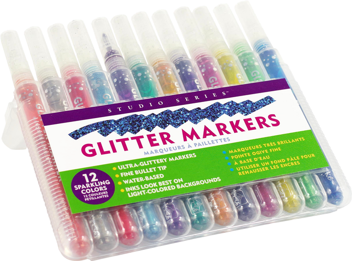 Studio Series Glitter Marker Set (twelve-piece set)