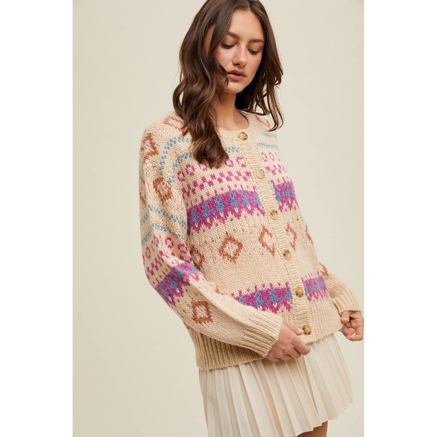 FAIR ISLE SWEATER CARDIGAN