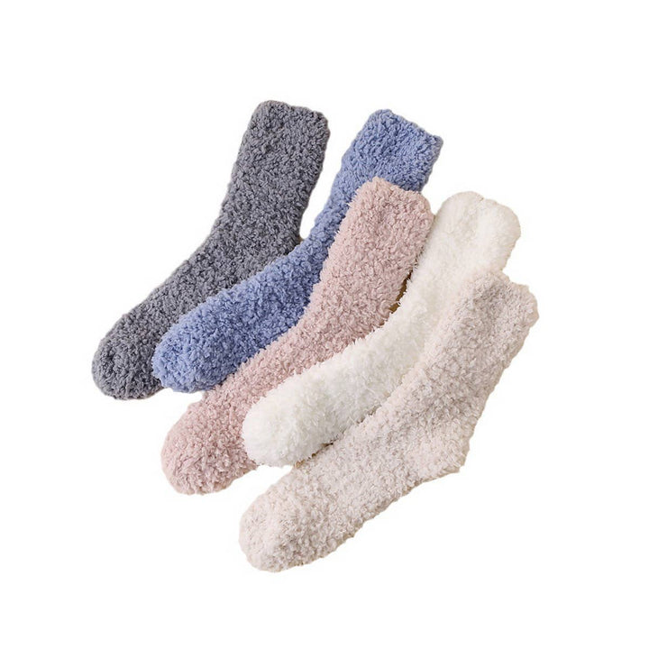 WOMEN LEISURE SOLID COLOR SOCKS