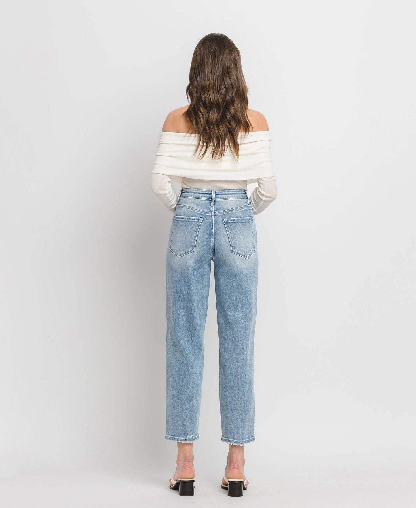 SUPER HIGH RISE BARREL JEANS