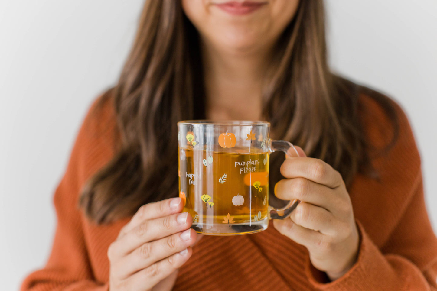 Harvest Glass Mug, Fall Decor