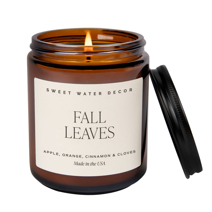 Fall Leaves 9 oz Soy Candle - Fall Decor & Gifts