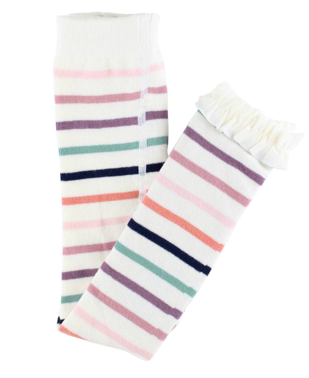 Girls Mellow Rainbow Patterned Footless Ruffle Tights