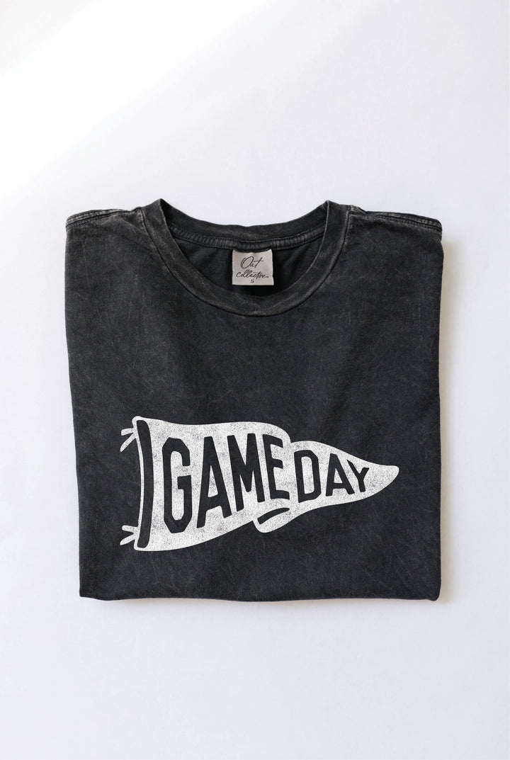 GAME DAY PENNANT Mineral Graphic Top