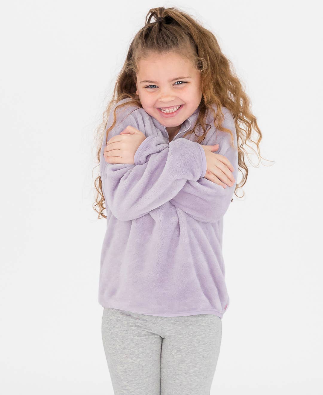 Girls Orchid Petal Fleece Pullover