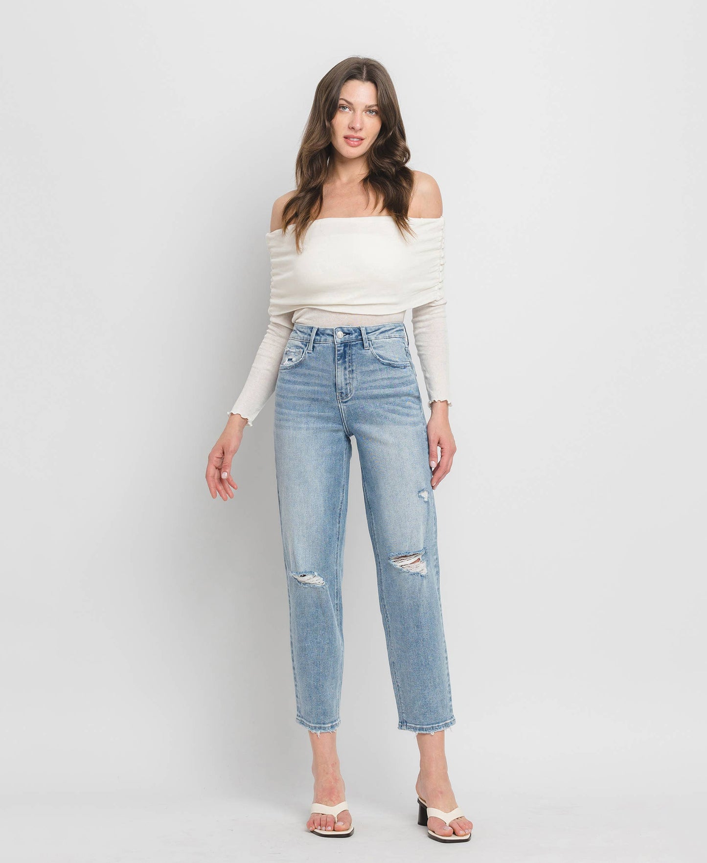 SUPER HIGH RISE BARREL JEANS