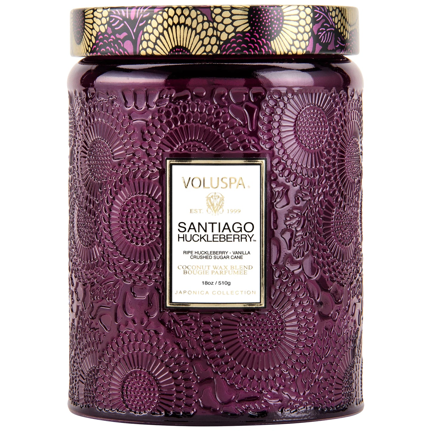 Santiago Huckleberry Large Jar Candle