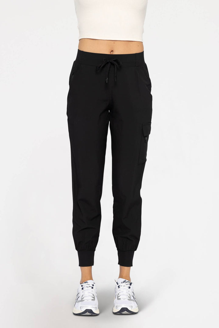 High-Waisted Capri Active Joggers with Pockets