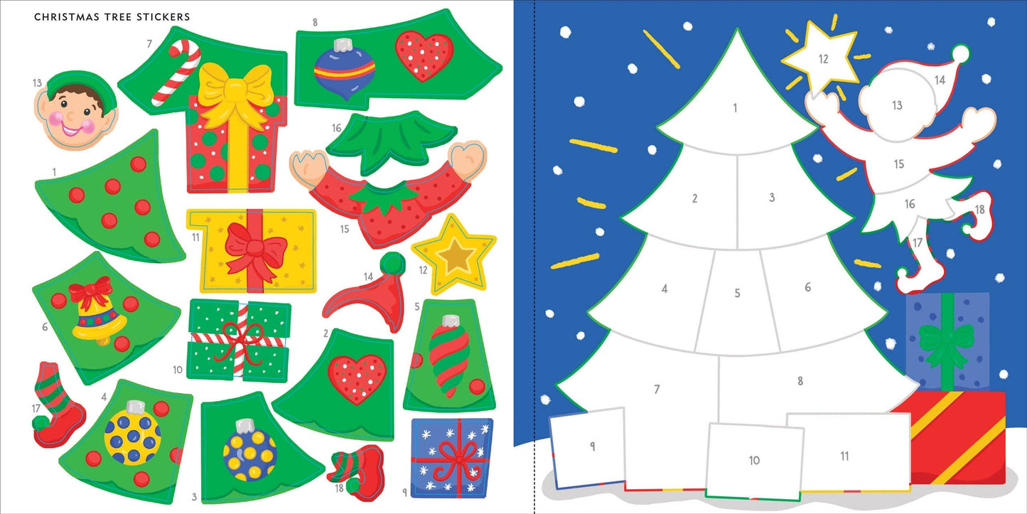 Christmas First Color by Sticker Book