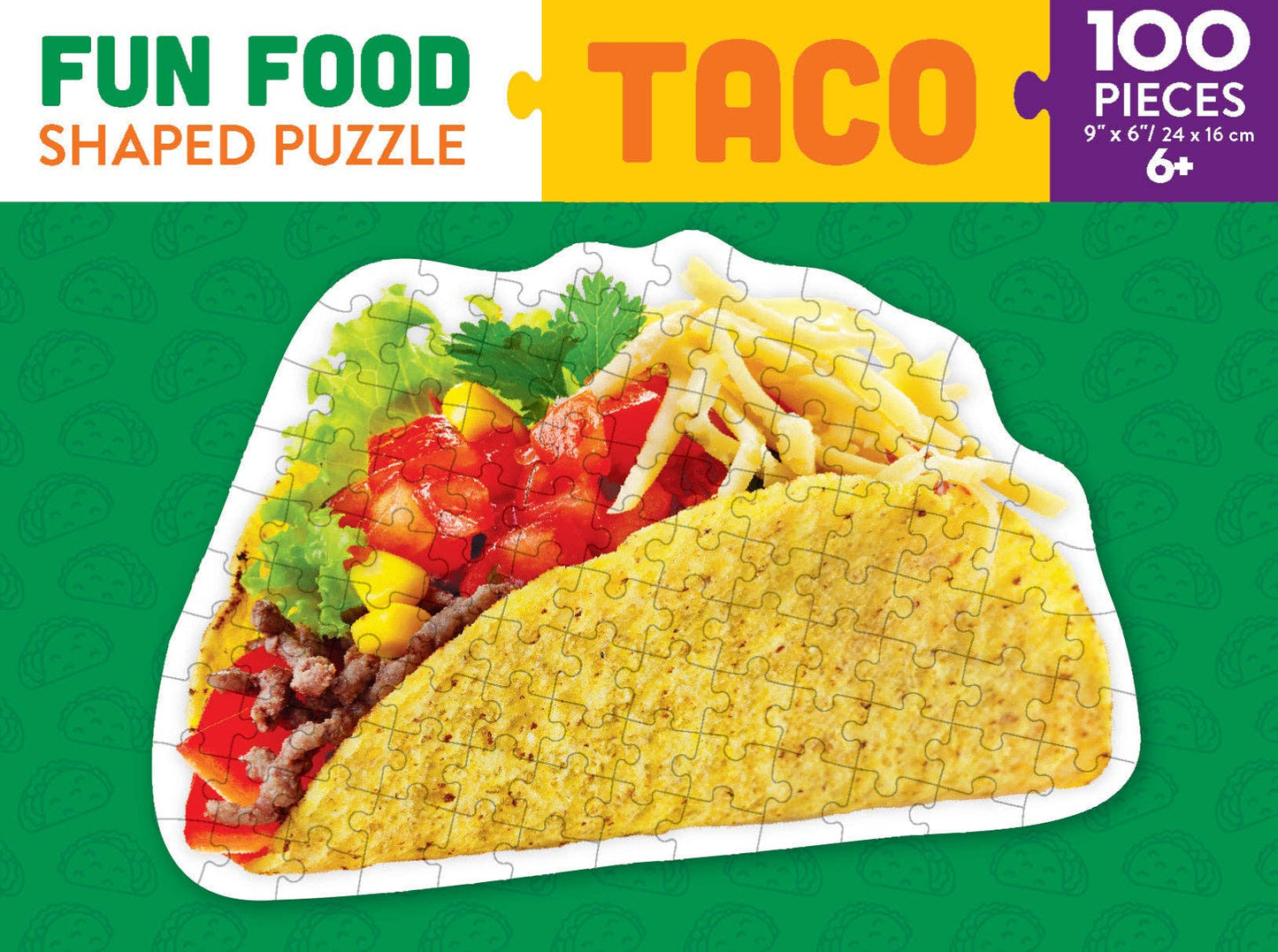 Taco 100 Piece Shaped Food Puzzle