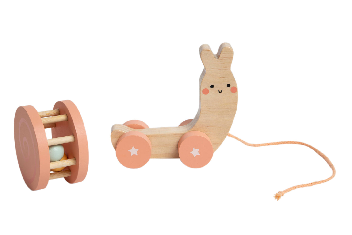 Snail Wooden Pull Toy, Developmental Toys, Nursery Decor